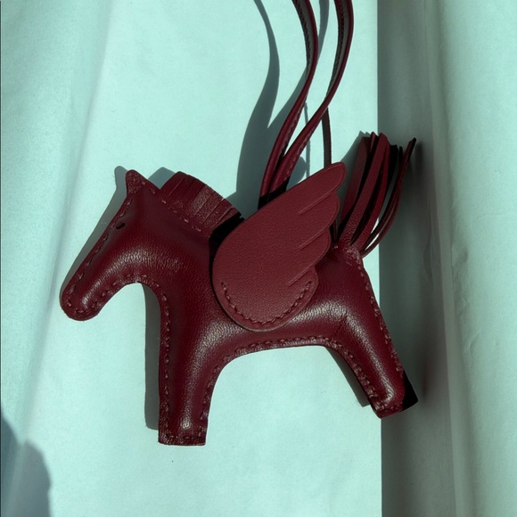 HERMES Rodeo bag accessory charm small size Rouge Grenat BNIB. New. Full set - Picture 7 of 13